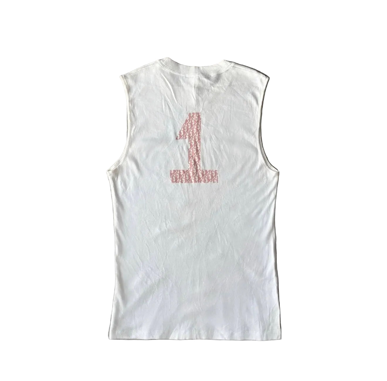 Christian Dior J’adore Dior Pink trotter Logo Monogram Tank