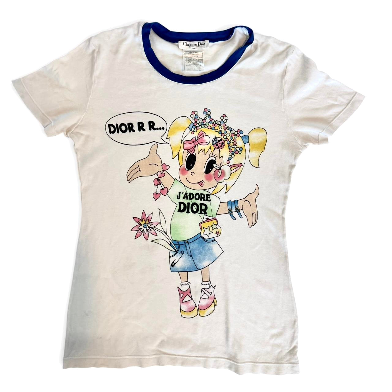 Christian Dior Vintage 2005 J'ADORE Cartoon T-shirt