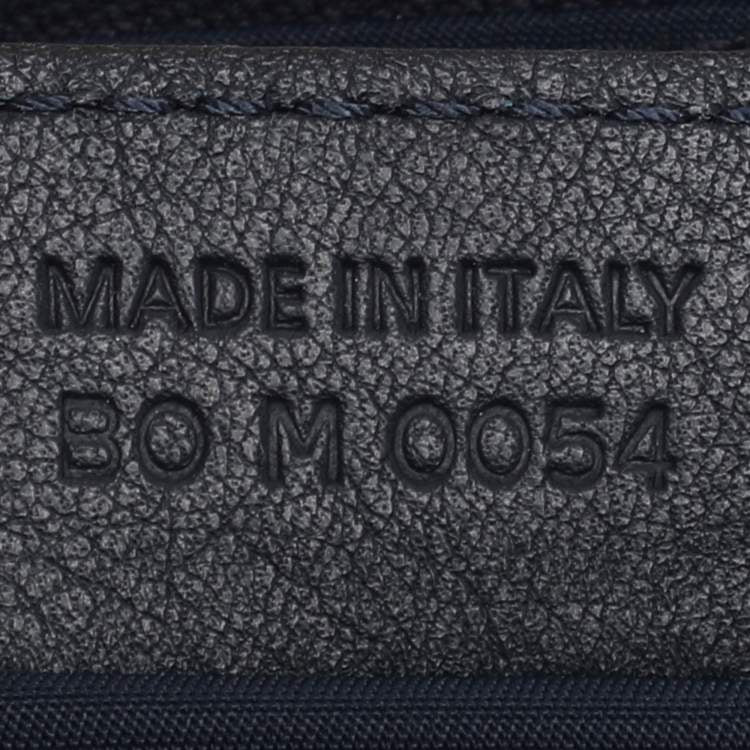 Dior Blue Oblique Canvas and Leather Diorissimo Shoulder Bag